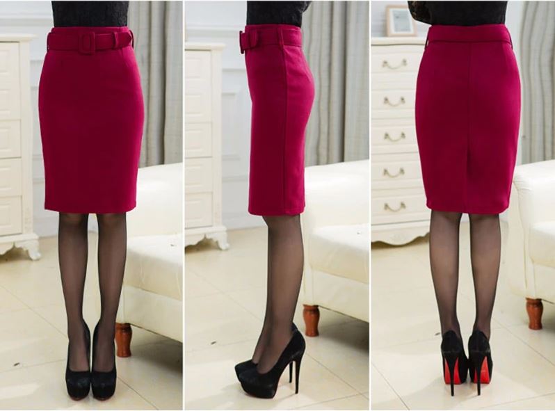 Jupe Vintage Année 50 Rouge