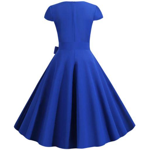Années 50 Robe Vintage Bleu - Louise Vintage