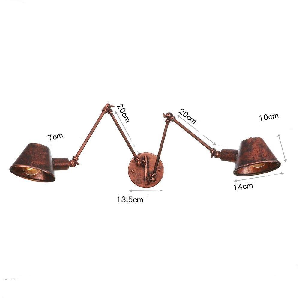 Applique Murale Salon Vintage 2 Ampoules Cuivre - Louise Vintage
