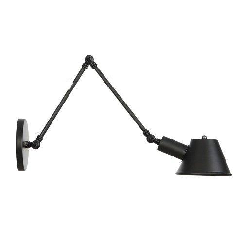 Applique Murale Salon Vintage 2 Branches Noire - Louise Vintage