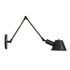 Applique Murale Salon Vintage 2 Branches Noire - Louise Vintage