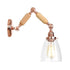 Applique Murale Vintage Bois 2 Branches Verre - Louise Vintage