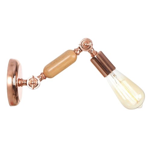 Applique Murale Vintage Bois Ampoule - Louise Vintage