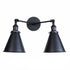 Applique Murale Vintage Double Noir Bar - Louise Vintage