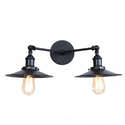 Applique Murale 2 Flammes Vintage Noir – Bras Long Oscillant, Douille E14, Interrupteur Rotatif, Pour Bar, Salon, Couloir - 11