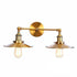 Applique Murale Vintage Double Or Bistro - Louise Vintage