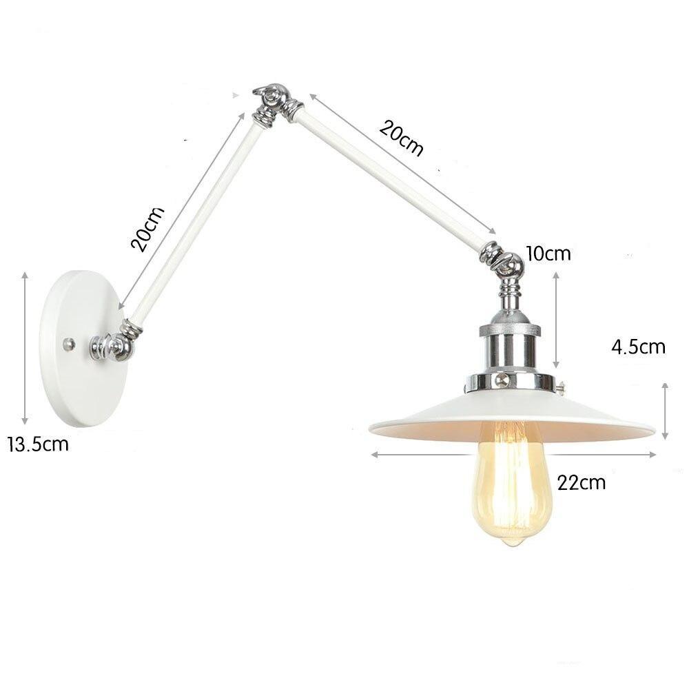 Applique Murale Vintage Industrielle Blanc - Louise Vintage