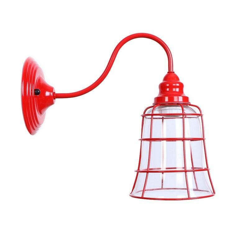 Applique Murale Vintage Rouge Cage - Louise Vintage