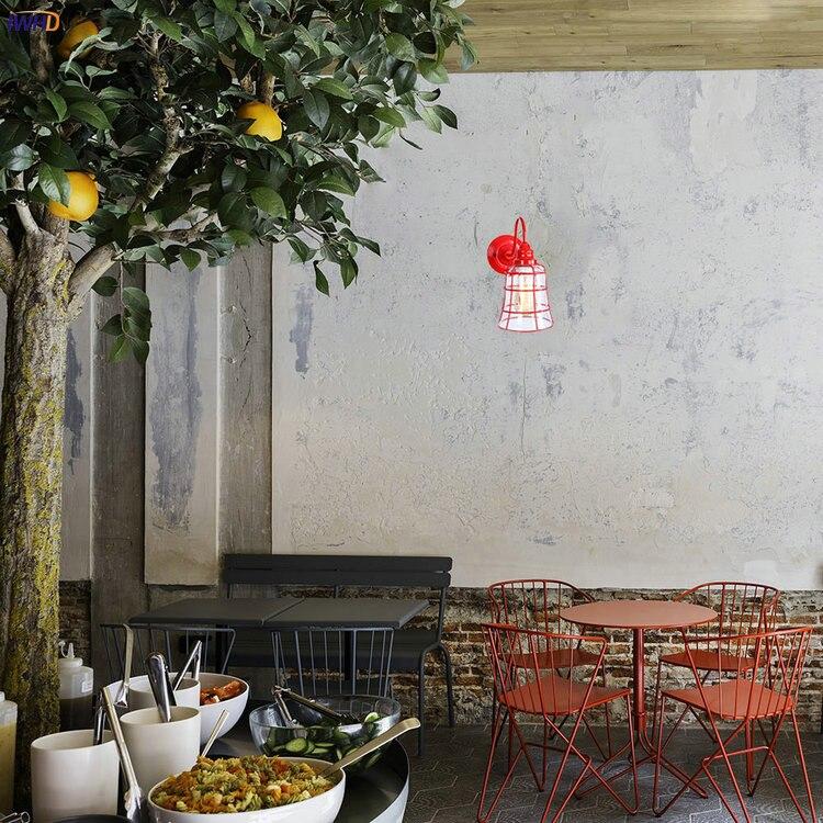 Applique Murale Vintage Rouge Cage - Louise Vintage