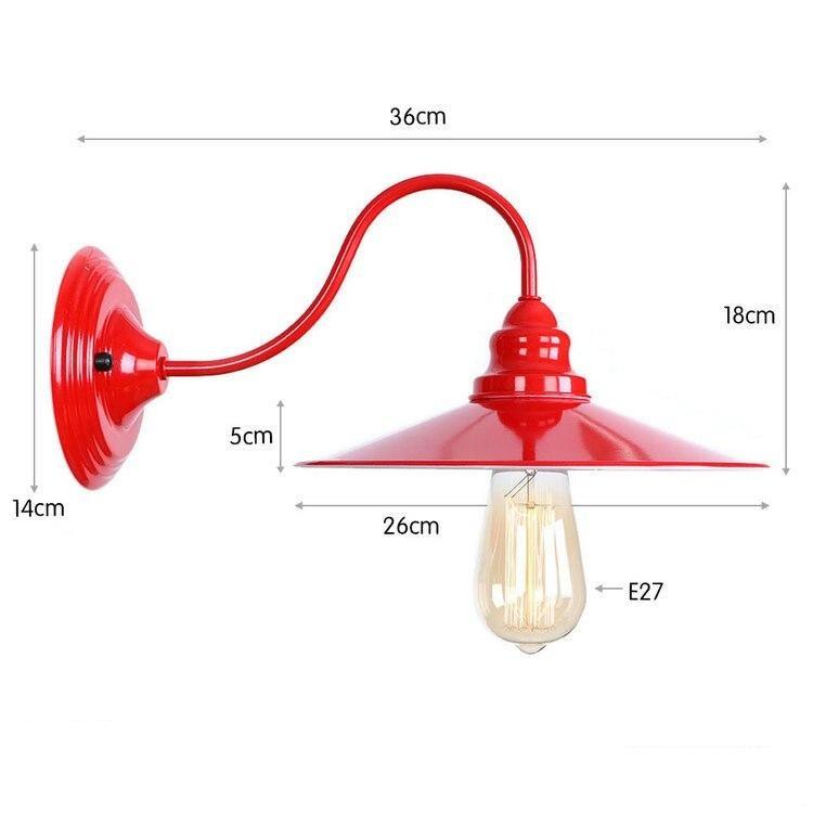 Applique Murale Vintage Rouge Large - Louise Vintage