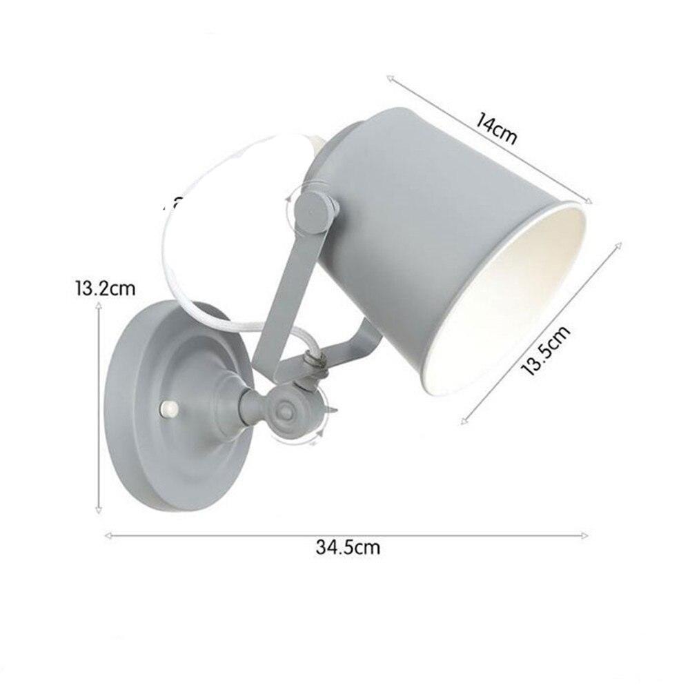 Applique Murale Vintage Spot Ajustable Gris - Louise Vintage