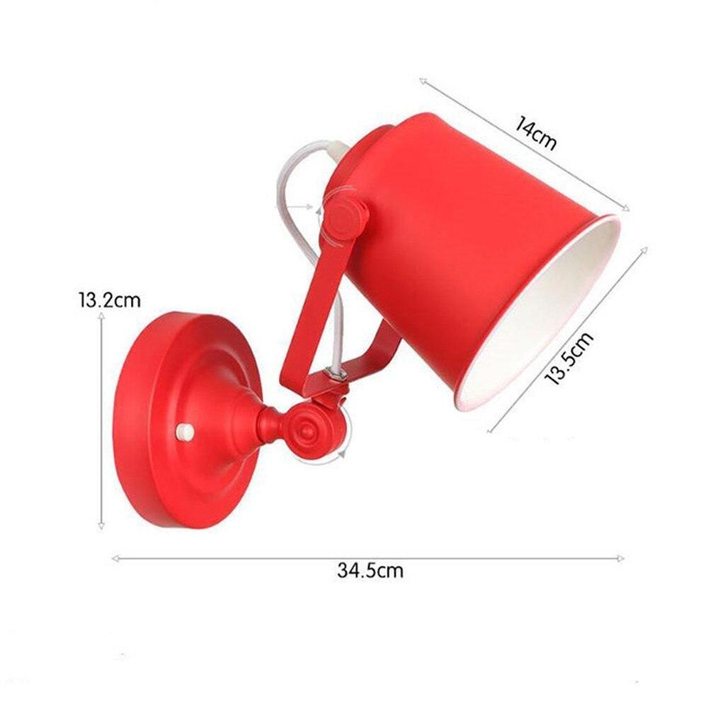 Applique Murale Vintage Spot Ajustable Rouge - Louise Vintage