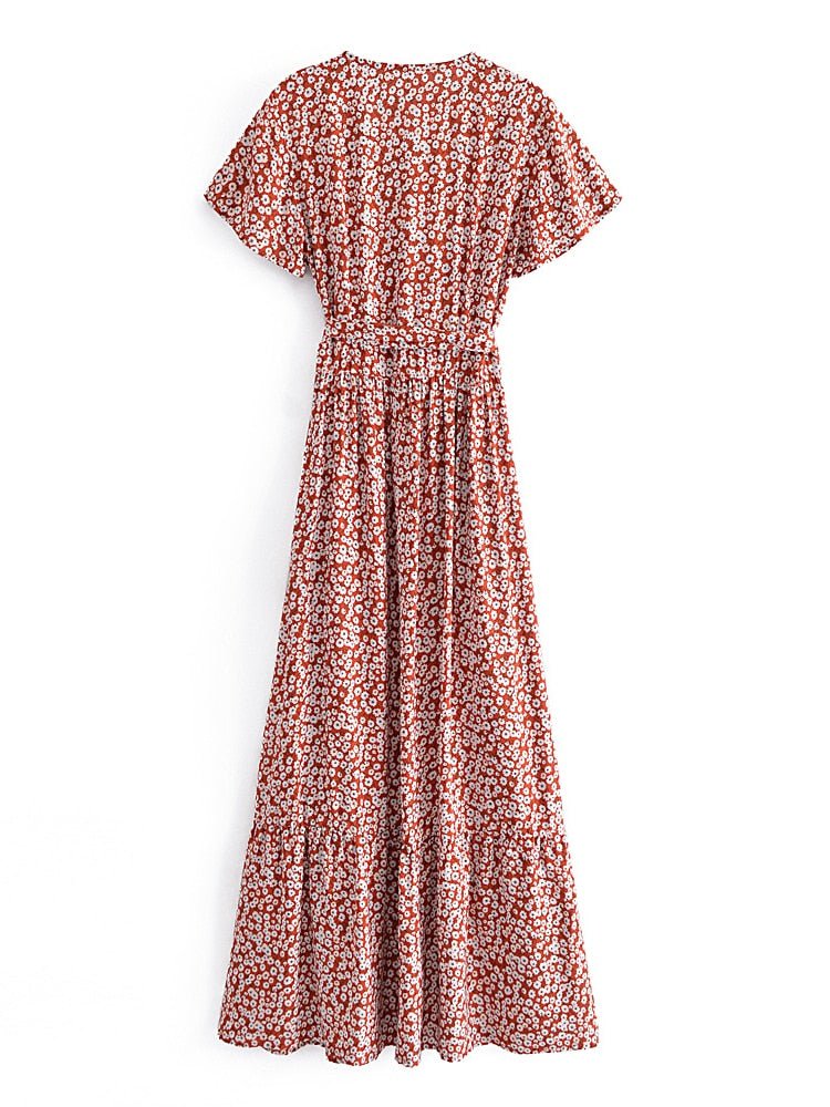 Robe vintage en velours rouge rubis – imodi Robe vintage en velours rouge rubis – imodi