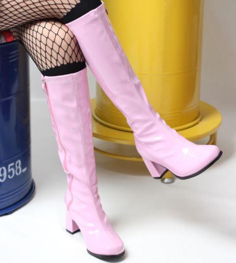 Bottes Années 70 Vintage Rose - Louise Vintage