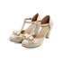 Chaussures à Talon Année 50 Beige - Louise Vintage