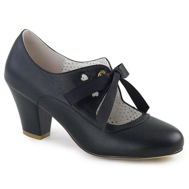 Chaussures à Talons Vintage Noires - Louise Vintage