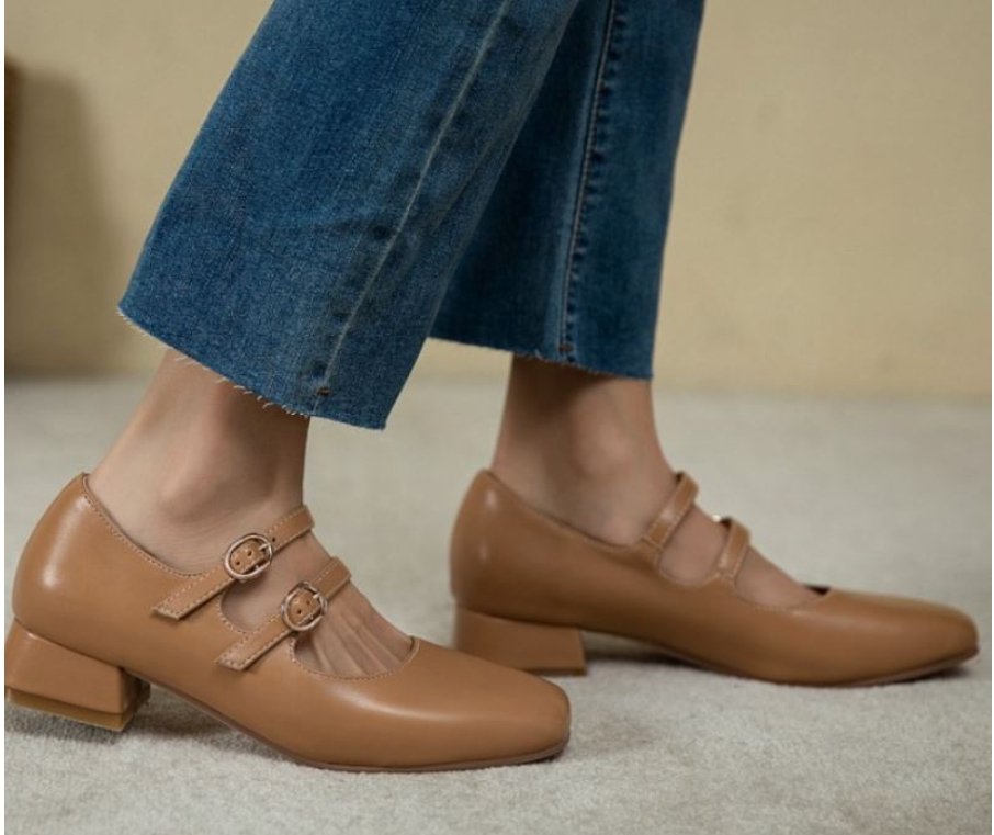 Chaussures Années 40 50 Marron - Louise Vintage