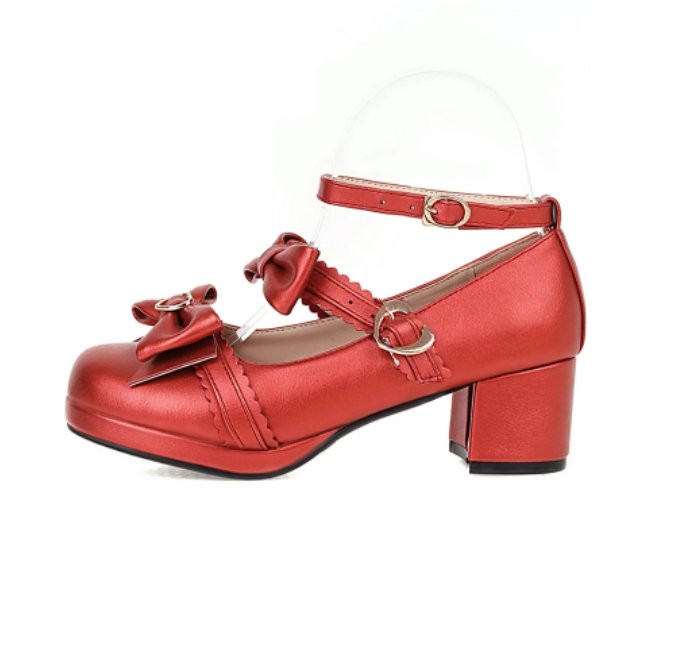Chaussures Années 50 60 Rouge - Louise Vintage