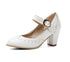 Chaussures Années 50 Rockabilly Blanches - Louise Vintage