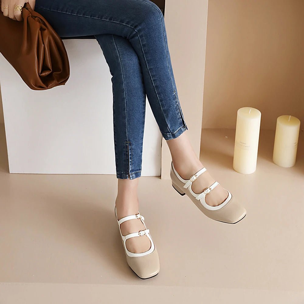 Chaussures Danse Vintage Beige - Louise Vintage