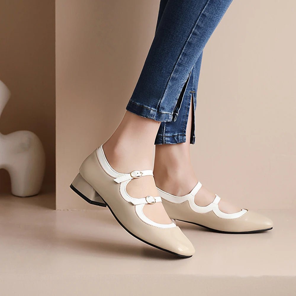 Chaussures Danse Vintage Beige - Louise Vintage