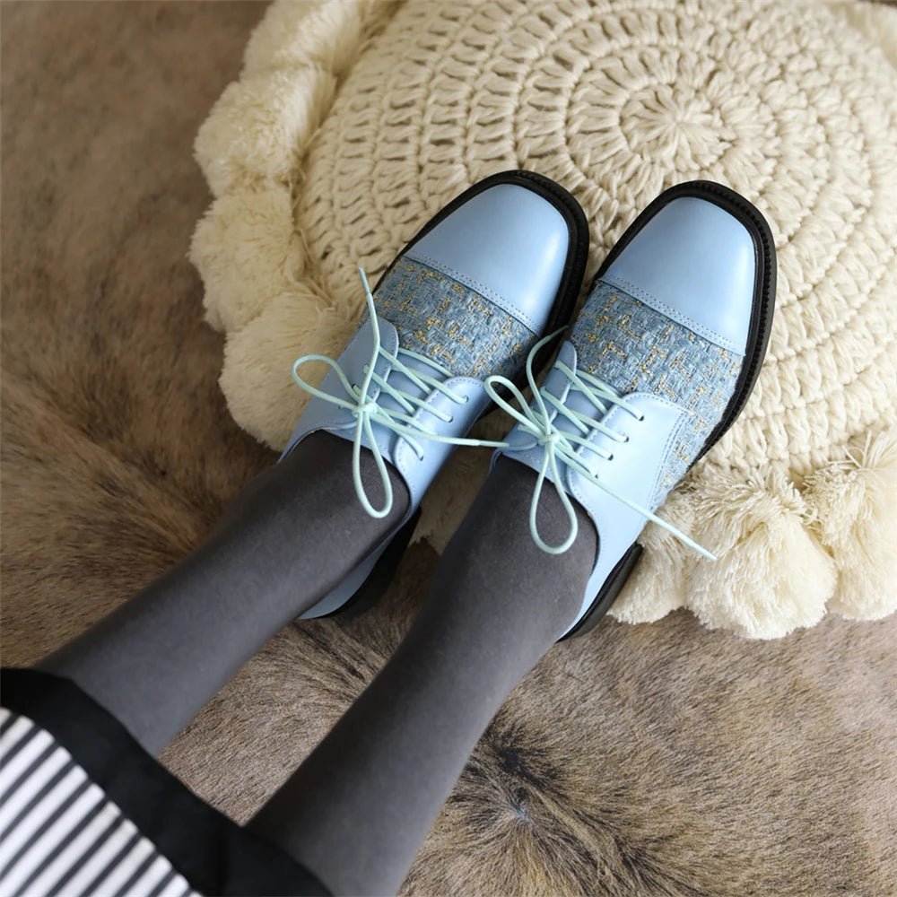 Chaussures Danse Vintage Bleu - Louise Vintage