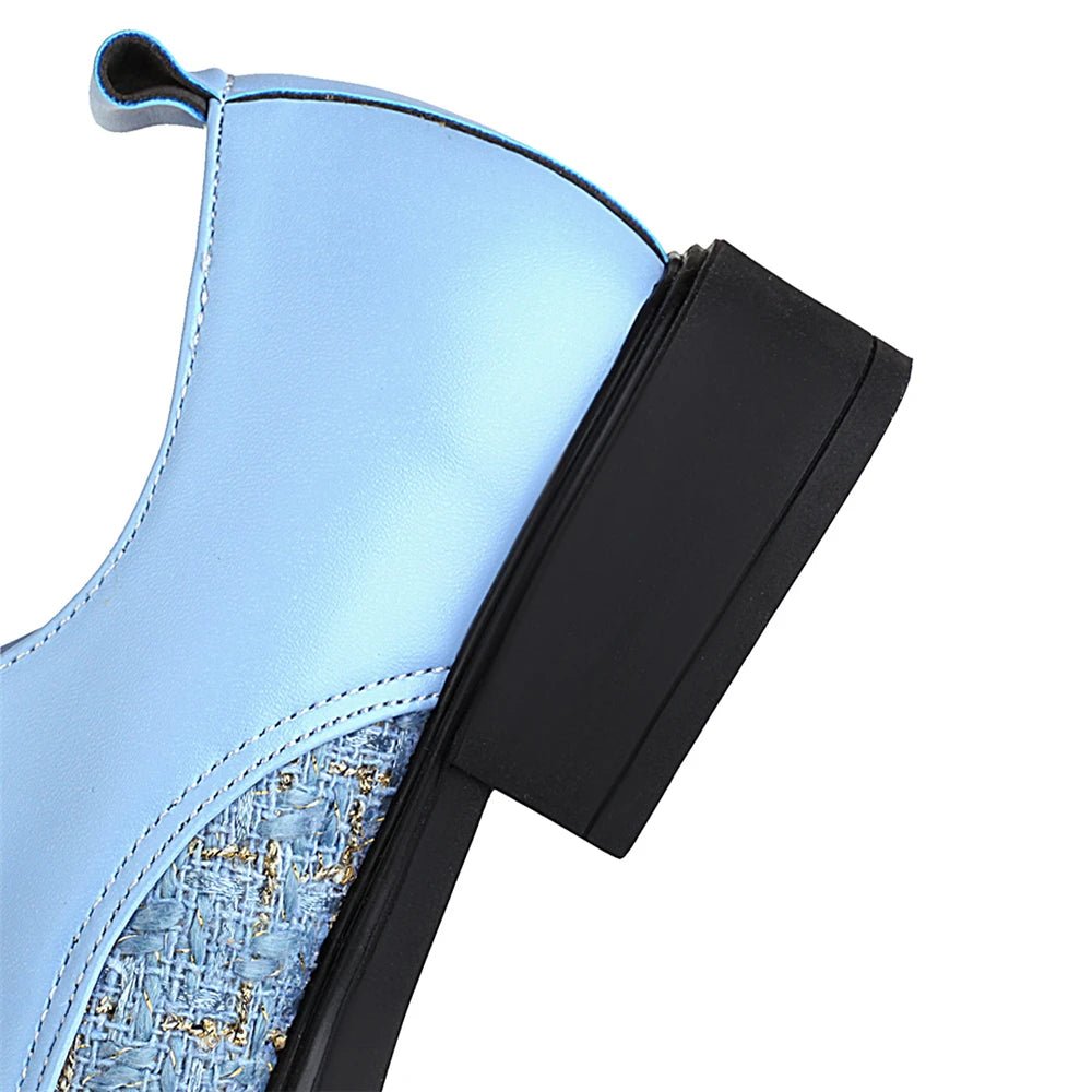 Chaussures Danse Vintage Bleu - Louise Vintage