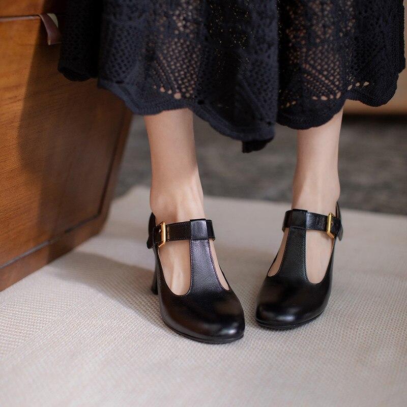 Chaussures de Ville Vintage Femme Noir - Louise Vintage