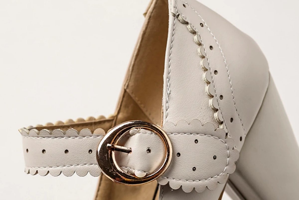 Chaussures Femme Années 50 Beige - Louise Vintage