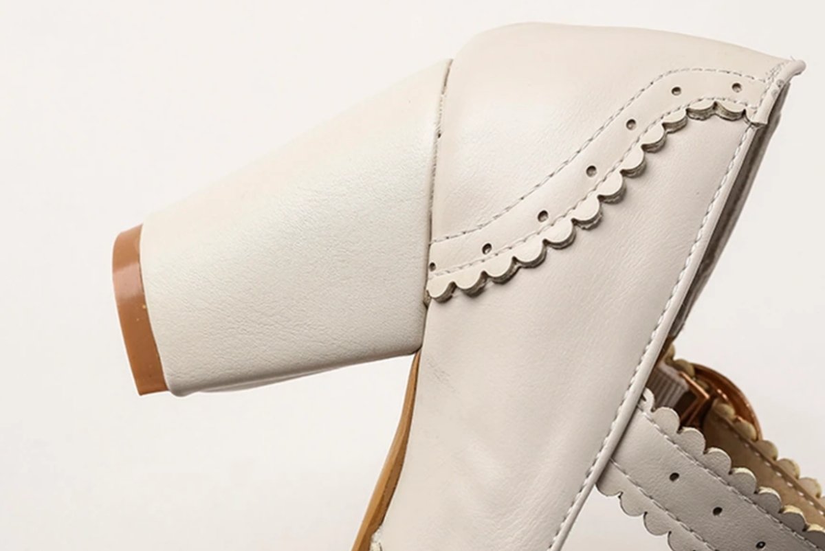 Chaussures Femme Années 50 Beige - Louise Vintage