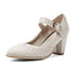 Chaussures Femme Années 50 Beige - Louise Vintage