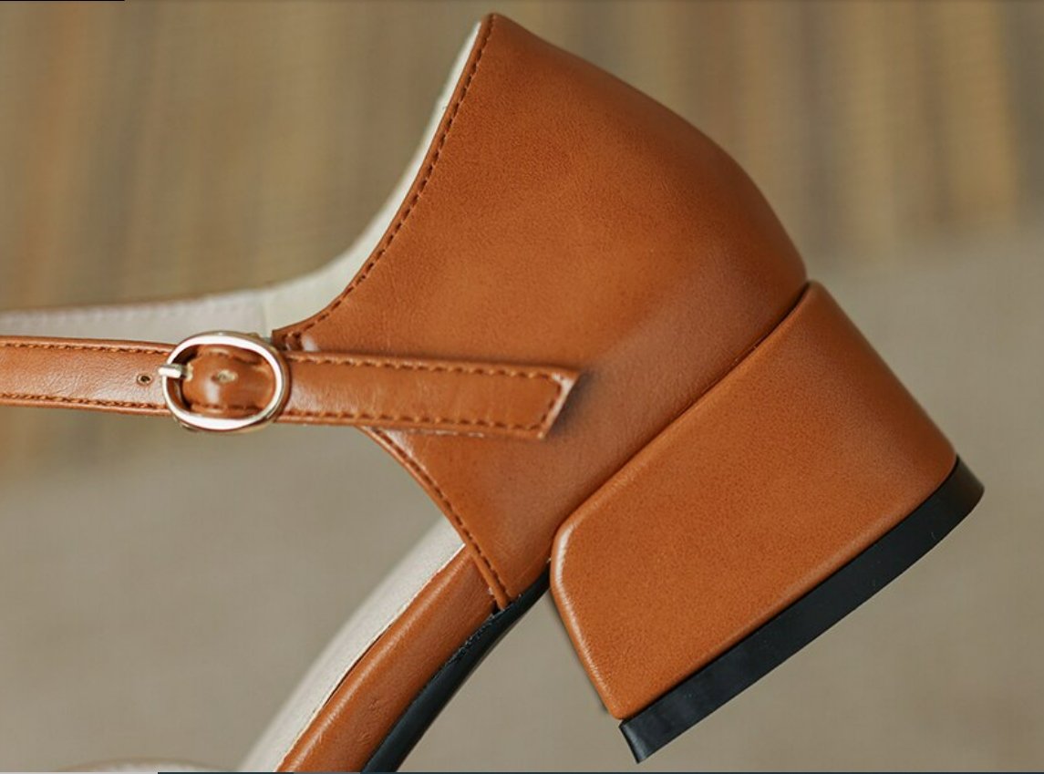 Chaussures Femme Années 50 Marron - Louise Vintage