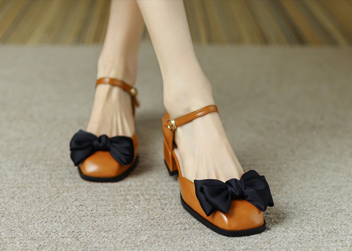 Chaussures Femme Années 50 Marron - Louise Vintage