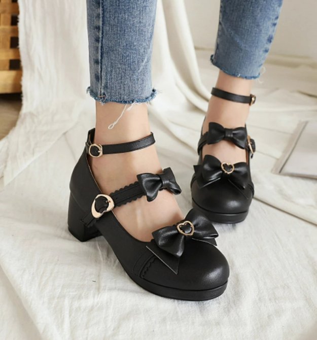 Chaussures Femme Années 50 Noires - Louise Vintage