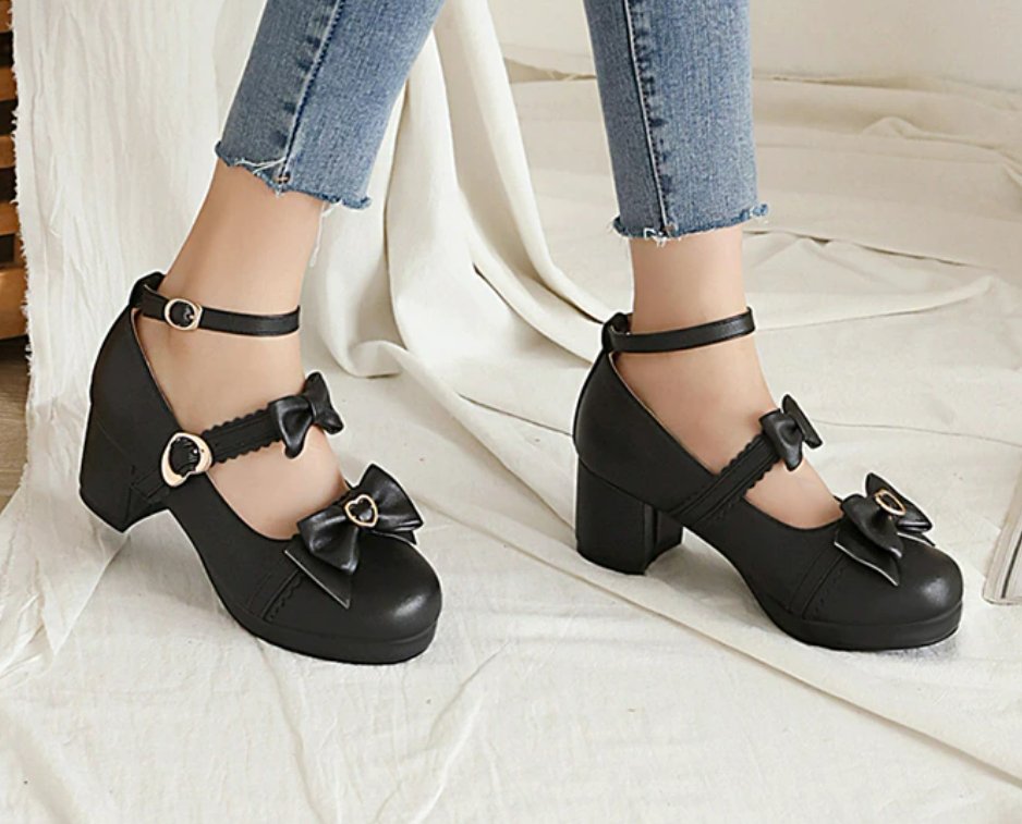 Chaussures Femme Années 50 Noires - Louise Vintage
