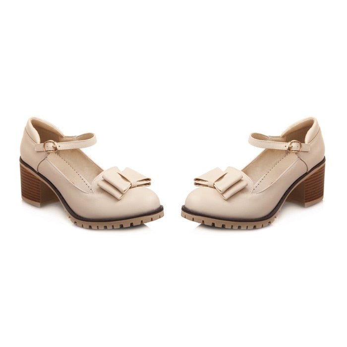 Chaussures Femme Style Années 50 Beige - Louise Vintage