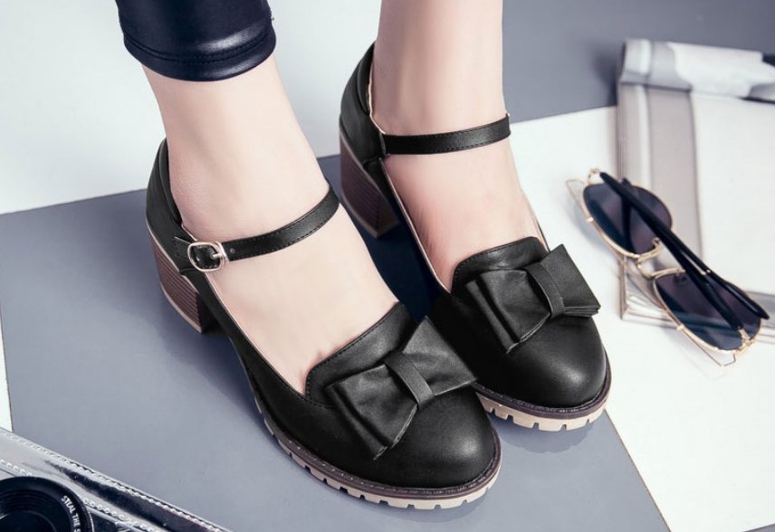 Chaussures Femme Style Années 50 Noir - Louise Vintage