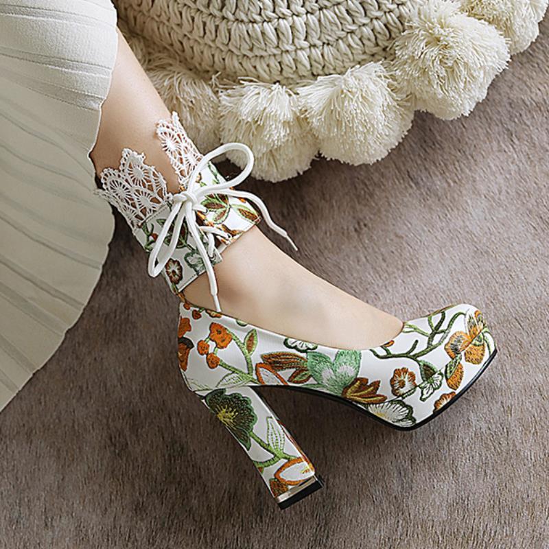 Chaussures Mariage Vintage Femme Beige - Louise Vintage