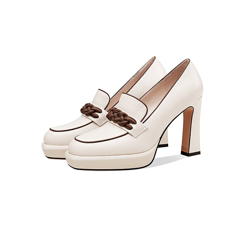Chaussures Pin Up Couture Beige - Louise Vintage