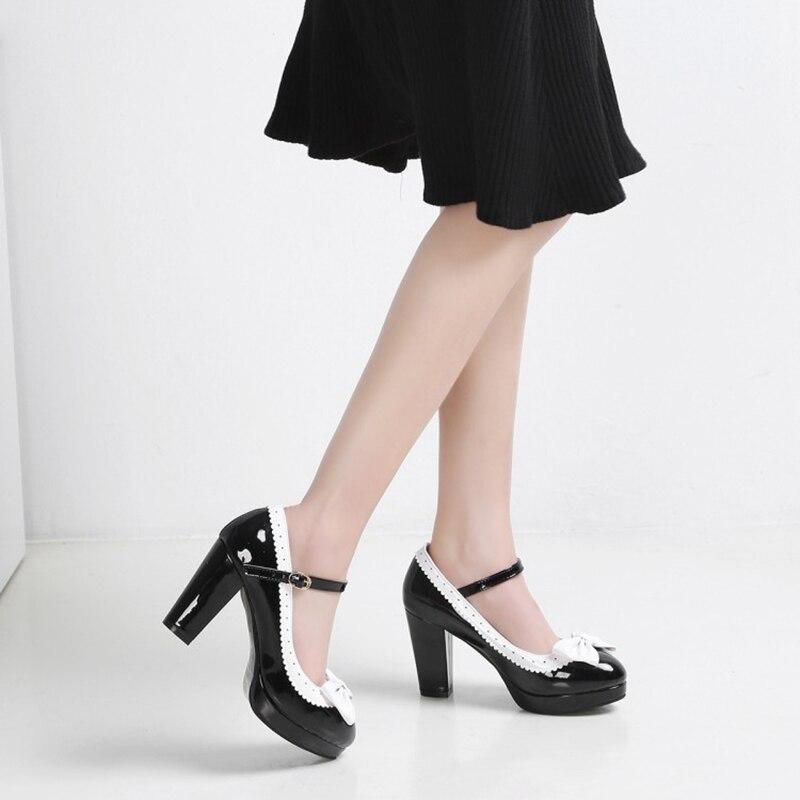 Chaussures Pin Up Noeud Noir - Louise Vintage