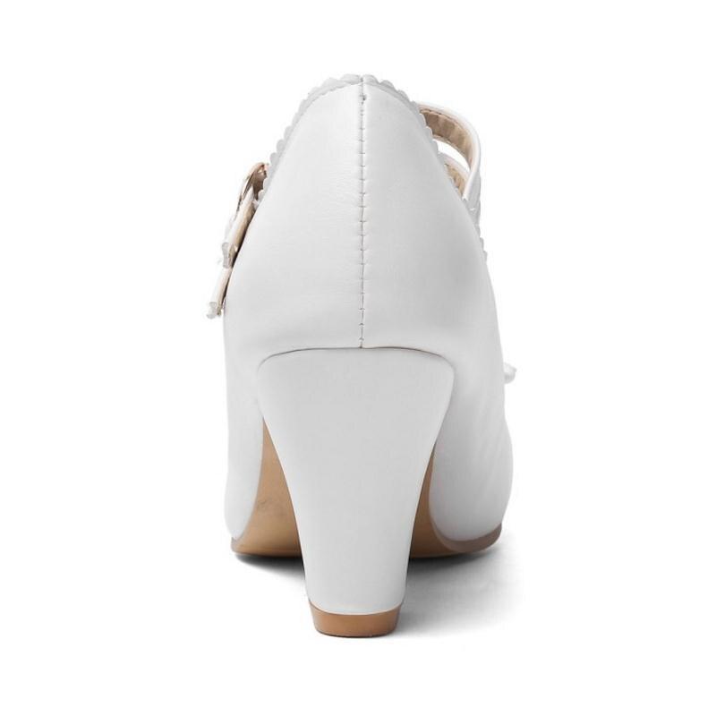 Chaussures Pin Up pas cher Blanc - Louise Vintage