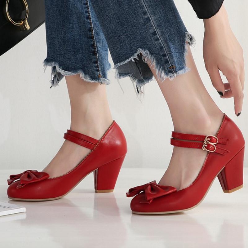 Chaussures Pin Up pas cher Rouge - Louise Vintage