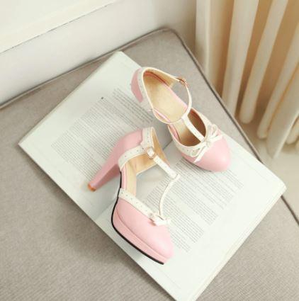 Chaussures Pin Up Roses - Louise Vintage