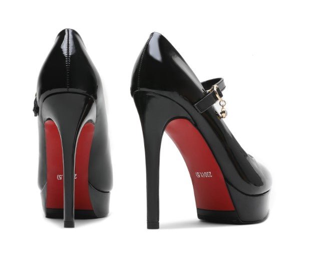 Chaussures Pin Up Sexy Noires - Louise Vintage
