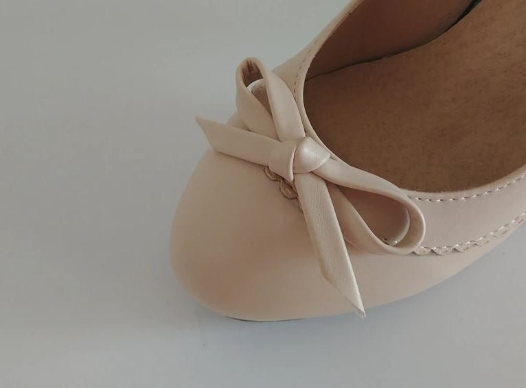 Chaussures Pin Up Talon Beige - Louise Vintage
