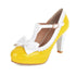 Chaussures Plateforme Vintage Jaune - Louise Vintage