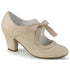 Chaussures Rétro Années 50 Beige - Louise Vintage