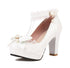 Chaussures Rétro Mariage Chic Blanc - Louise Vintage