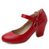 Chaussures Rétro Pin-Up Jaune Bleu - Louise Vintage