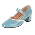 Chaussures Rétro Vintage Femme Bleues - Louise Vintage